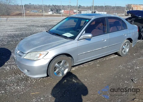 2004 Honda Civic Ex z USA, uszkodzony, nr VIN 2HGES26784H607430